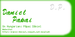 daniel papai business card